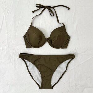 Victoria’s Secret Bikini Set in Taupe, Top 34C, Bottom Medium, Like New